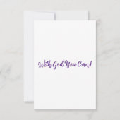 Matthew 7:5 KJVバイブル聖句Pic Flat Greeting カード (裏面)