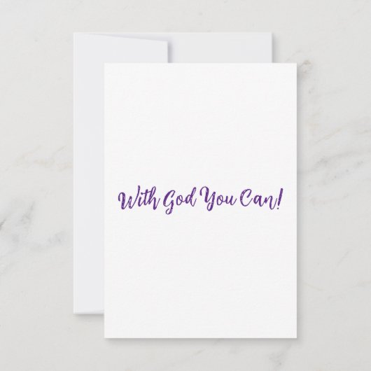 Matthew 7:5 KJVバイブル聖句Pic Flat Greeting カード (裏面)