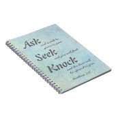 Matthew 7:7、ノートブック ノートブック (右側)