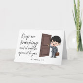 Matthew 7:7 Bible Scripture Jw Encouragement Card シーズンカード (正面)