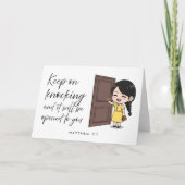 Matthew 7:7 Bible Scripture Jw Encouragement Card シーズンカード (正面)