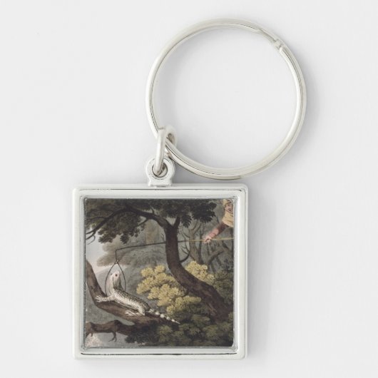 Matthew Dubourが刻むメキシコトカゲのキャッチャー キーホルダー (正面)