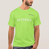 MATTHEW gotGod316.com 5:3-12 オーガニック Tシャツ (正面)
