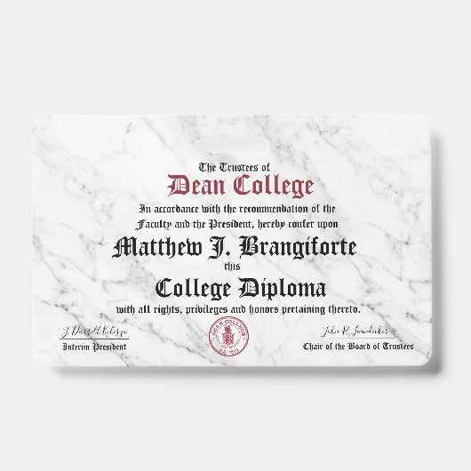 Matthew J. Brangiforte バッジ (正面)