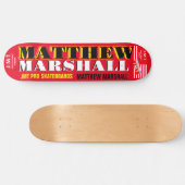 MATTHEW MARSHALL 8 1/4" スケートボードデッキ (横)