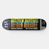 MATTHEW MARSHALL 8 1/4" スケートボードデッキ (横)