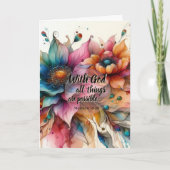 Matthew Scripture Christian Prayer Encouragement カード (正面)