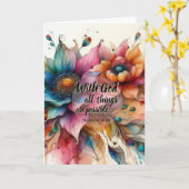 Matthew Scripture Christian Prayer Encouragement カード (黄色い花)