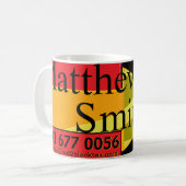Matthew Smith R2B公認会計士 コーヒーマグカップ (正面左)