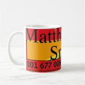 Matthew Smith R2B公認会計士 コーヒーマグカップ (左)