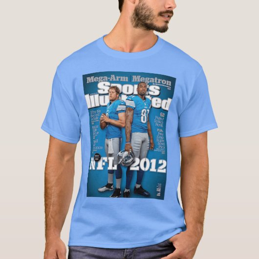 Matthew Stafford Calvin Johnson 2012 Football Prev Tシャツ (正面)