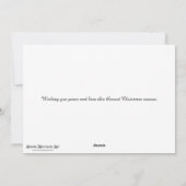 Matthew Verseの福音書クリスマススターKJV聖書 シーズンカード (裏面)