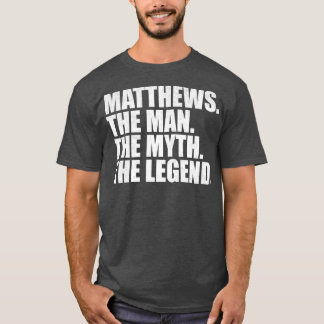 MatthewsMatthewsファミリー名Matthews姓Ma Tシャツ