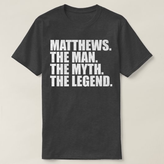 MatthewsMatthewsファミリー名Matthews姓Ma Tシャツ (デザイン正面)
