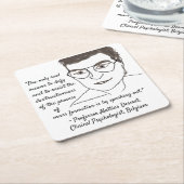 Mattias Desmet Widsom Coasters by RoseWrites  スクエアペーパーコースター (アングル)