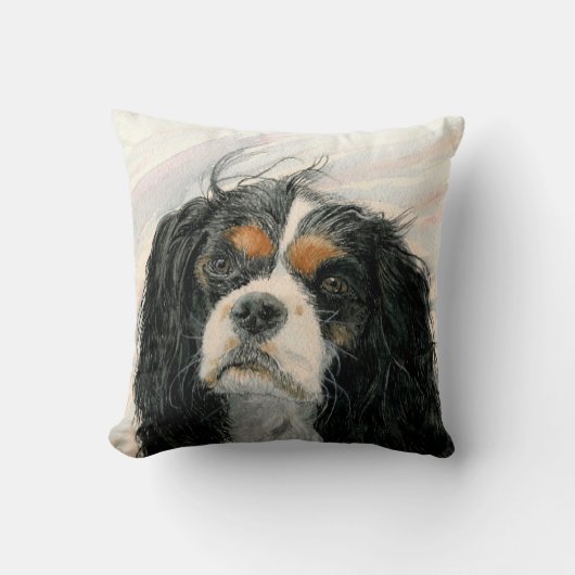 MattieチャールズCavalier Spaniel王 クッション (正面)