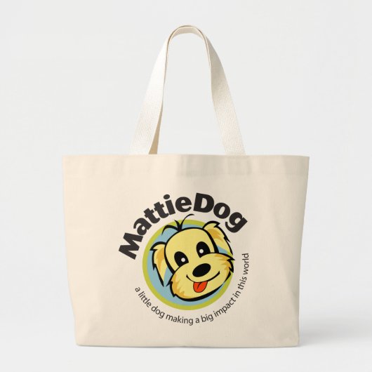 MattieDogのトートバック ラージトートバッグ (正面)