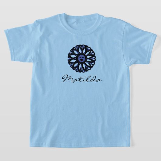 Mattildaの笑顔の花のシャツ Tシャツ (レイダウン)