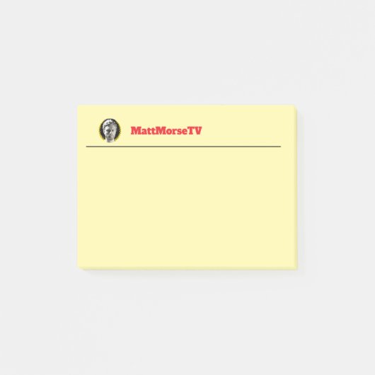 MattMorseTV ポストイットメモ（サイズいろいろ） ポストイット (正面)