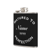 Matured To Perfection Personalised Birthday Gift フラスク (左)