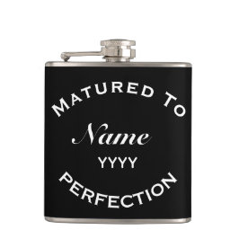 Matured To Perfection Personalised Birthday Gift フラスク