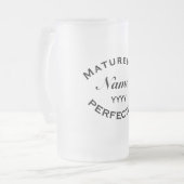 Matured To Perfection Personalised Birthday Gift フロストグラスビールジョッキ (正面左)
