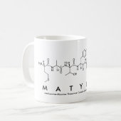Matyldaペプチド名mug コーヒーマグカップ (正面左)