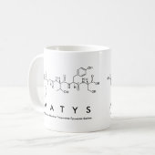 Matysペプチド名mug コーヒーマグカップ (正面左)