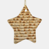 Matzahのビスケットのフラットブレッドの星のオーナメントの装飾 セラミックオーナメント (右)