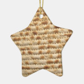Matzahのビスケットのフラットブレッドの星のオーナメントの装飾 セラミックオーナメント (左)