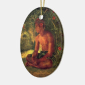 Maua、Samoan -ジョンLaFarge セラミックオーナメント (左)