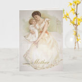 Maud Humphreyのビクトリアンなお母さん及び子供の母の日 カード (黄色い花)