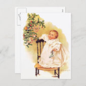 Maud Humphreyの少しクリスマスの女の子 シーズンポストカード (正面/裏面)