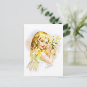 Maud Humphrey：夏の女の子(デイジー) ポストカード (スタンド正面)