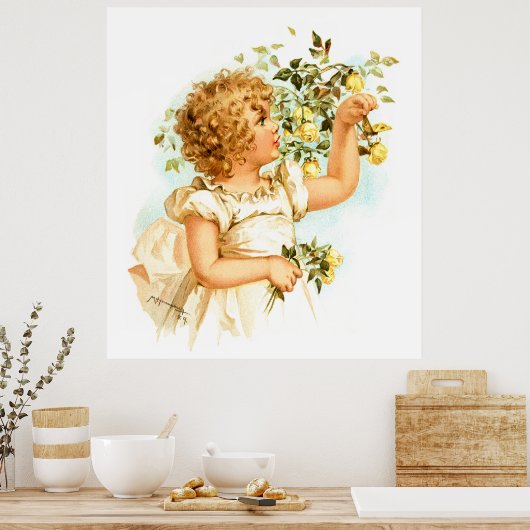 Maud Humphrey:英語の子供 ポスター (キッチン)