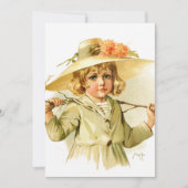 Maud Humphrey: Winter Girl with Branch (正面)