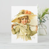 Maud Humphrey: Winter Girl with Branch (スタンド正面)