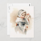 Maud Humphrey's Winter Girl ポストカード (正面/裏面)