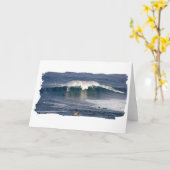 MauiのJaws of Maui – グリーティングカード (黄色い花)