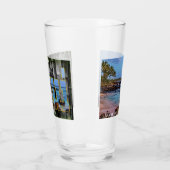 Mauiグラフィックスと溶岩の夕暮れ，ビールグラス タンブラーグラス (左)