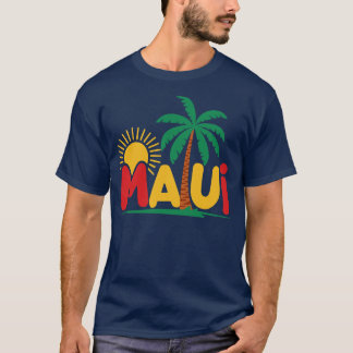 Mauiグラフィック鮮やか（パームツリーTシャツ付き） Tシャツ