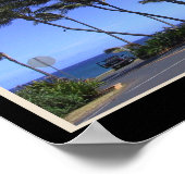 Mauiコラージュと写真と日付 ポスター (角)