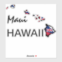 MAUI – ハワイ諸島HI国旗BLK