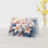 Maui Blush Plumeria Greeting Card カード (黄色い花)