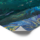 Maui Hawaii Oil Paint Illustration travel ポスター (角)