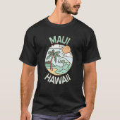 Maui Hawaii Tropical Beach Vacation Souvenir Tシャツ (正面)