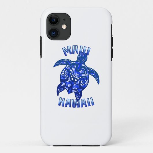Maui Hawaii Vacation Tribal Turtle Case-Mate iPhoneケース (裏面)