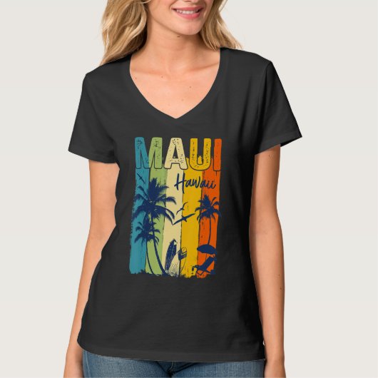 Maui Hawaiian Family Vacation Matching Group Tシャツ (正面)