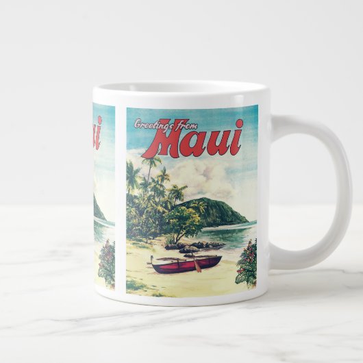 Maui, HawayJumbo Coffee Mugのご挨拶   をお送りします ジャンボコーヒーマグカップ (右)