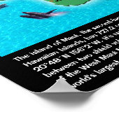 Maui Map ポスター (角)